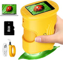 Microscope for Kids 1000X Digital, Handheld Kids Microscope HD Screen Video Record, Portable Miniscope STEM Toys, Birthday Gifts for 3 4 5 6 7 8-12 Year Old Boys Girls, 8GB TF Card Included by TinyTreasures Baby Boutique