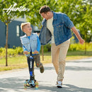 Hurtle 3-Wheeled Scooter for Kids - Wheel LED Lights, Adjustable Lean-to-Steer Handlebar, and Foldable Seat - Sit or Stand Ride with Brake for Boys and Girls Ages 1-14 Years Old by TinyTreasures Baby Boutique