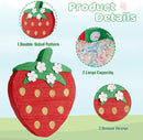 Wernnsai Red Strawberry Piñata For Kids - Strawberry Baby Shower Pinata Strawberry Birthday Party Decorations Summer Fruit Themed Party Game Supplies With Bat Blindfold 16.5" × 11.6" ×3" by TinyTreasures Baby Boutique