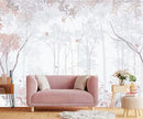 Forest Fabric Mural Wallpaper for Living Room Bedroom Dining Room(Not Self-Adhesive) by TinyTreasures Baby Boutique