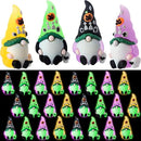 Wesiti 25 Pcs Luminous Halloween Mini Gnomes Figurines Bulk Glow in Dark Miniature Ornaments Hide and Seek Tiny Gnomes Figures Statue Halloween Party Favor Bag Fillers Garden Dollhouse Decor Gifts by CozyNest Decor