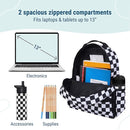 Wildkin ECO rPET 15-inch Kids Backpack – Sustainable, Padded, Adjustable – Black & White Checkered by TinyTreasures Baby Boutique