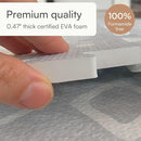 Lillefolk Baby Play Mat for Floor – 4x6ft Gray | Soft Non Toxic Premium EVA Foam Tiles for Tummy Time, Crawling & Playroom – Waterproof Interlocking Floor Mat for Babies & Toddlers (6 Tiles) by TinyTreasures Baby Boutique