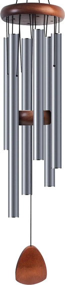 Large Aluminium Wind Chimes 37 Inches to Create a Zen Atmosphere Suitable for Outdoor, Garden, Patio Decoration. Classic Wind Chimes with Wind Catcher Suitable as A Gift for Unisex(Blue Grey) by CozyNest Decor