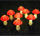 8-Pack Red Solar Mushroom Lamp, 8 Modes, Outdoor Waterproof, for Garden Decor, Christmas, Halloween, Yard, Lawn by CozyNest Decor
