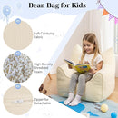 HOMMPA Bean Bag Chair for Kids Stuffed Toddler Bean Bag Sofa with Pocket Filler Cat Shaped Bean Bag Chair Boys and Girls Baby Lazy Floor Sofa Chair for Gaming Reading Playing Beige by TinyTreasures Baby Boutique