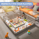 Baby Play Mat 50x50 Playpen Mat Upgraded Thicker Baby Floor Play Mat Cushioned Anti- Slip Crawling Mat Waterproof Activity Playmat for Babies Toddlers Infants Tummy Time(50x50, Letter Fox) by TinyTreasures Baby Boutique
