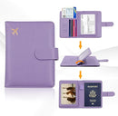 Melsbrinna Rfid Passport Holder for Travel women/Men, Cute Passport Wallet Rfid Blocking Card Slots, Rfid Passport Cover/CaseTravel Wallet, Passport Book Holder (1, Purple) by TinyTreasures Baby Boutique