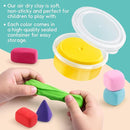 Drama Planet Air Dry Clay Kit for Kids - Comes with Instructional Guide Featuring 4 Scenes & 26 Projects Tutorials, 18 Cans of Modeling Clay, Includes Display Stand, Gift for Girls and Boys by TinyTreasures Baby Boutique