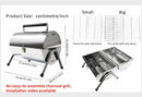 Upgraded Rust-Resistant Premium Stainless Steel Portable Charcoal Grill, Dual Large Grilling Zones,Easy-to-Assemble Outdoor Small Grill for Backyard,Patio,Travel&Camping,Foldable Tailgate Compact BBQ by GreenHaven Gardens