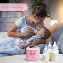 Termichy Baby Formula Dispenser, Portable Milk Powder Dispenser Container with Carry Handle and Scoop for Travel Outdoor Activities with Baby Infant, 8.8OZ, 0.55LB, 250g (Light Pink) by TinyTreasures Baby Boutique