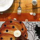 Artoid Mode Orange Jack-O'-Lantern Pumpkin Ghost Halloween Table Runner, Holiday Kitchen Dining Table Decoration for Home Party Decor 13 x 72 Inch by CozyNest Decor