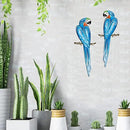 EiGreen Metal Bird Wall Art Decor 3D Outdoor parrot Sculpture, Hanging Decor Metal Wall Decor Suitable for Gardens Fence Patio Living Room Bedroom Yard Decor by GreenHaven Gardens