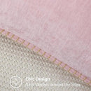 decorUhome Chenille Soft Throw Pillow Covers 16x16 Set of 2, Farmhouse Velvet Neutral Decorative Euro Pillow Covers with Stitched Edge for Couch Sofa Bed Home Decor, Blush Pink by CozyNest Decor