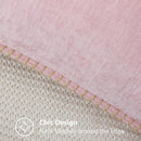 decorUhome Chenille Soft Throw Pillow Covers 12x20 Set of 2, Lumbar Velvet Farmhouse Neutral Decorative Euro Pillow Covers with Stitched Edge for Couch Sofa Bed Home Decor, Blush Pink by CozyNest Decor