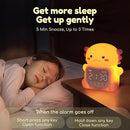 Axolotl Alarm Clock with Night Light for Kids, 7 RGB Color Cute Alarm Clocks for Bedrooms Ok to Wake Clocks, Silicone Animal Tabletop Lamp for Teen Girls Boys by TinyTreasures Baby Boutique