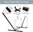 SUNCREAT Hammocks for Outside with Stand, Freestanding Hammock with Frame, 450 lbs Capacity, Grey Pattern by GreenHaven Gardens