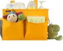 Surblue Bedside Caddy Hanging Bed Organizer Storage Bag Pocket for Bunk and Hospital Beds, College Dorm Rooms Baby Bed Rails, Camp 4 Pockets and 2 Hooks (Small, Yellow) by CozyNest Decor