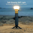 ELECOM NESTOUT Outdoor Camping LED Lantern w/ Mini Tripod, Dimmable USB Powered Soft LED Light, IP44 Water Dust Resistant, 10-350 Lumen, Portable Lamp for NESTOUT Power Bank, Beige (LAMP-1) by CozyNest Decor