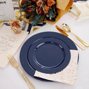 FLOWERCAT 60PCS Blue Plastic Plates - Heavy Duty Blue Plates Disposable (10.25" & 7.5") - serve for 30guest Birthday Party/Wedding/Father's Day/Memorial Day/Graduation by CozyNest Decor