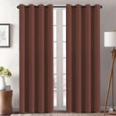 H.VERSAILTEX Thermal Insulated Blackout Window Panels Microfiber Formaldehyde-Free Kids Curtains for Holiday Season Home Decoration,Grommet Top,52 by 96 - Inch - Rust - Set of 2 by CozyNest Decor