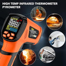 MESTEK Infrared Thermometer Temperature Gun -40℉~2912℉, High Temp Thermometer with Thermocouple Probe, Non-contact Digital Laser Thermometer Gun 50:1 Pyrometer for Industrial HVAC Forge Metal Smelting by TinyTreasures Baby Boutique