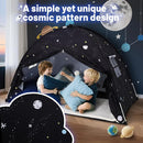 Sumbababy Large Teepee Tent for Kids: with Star Lights - Tent for Toddler Indoor Kids Teepee Tent for Boys & Girls - Toddler Play Tent Inside Canopy Bed for Playroom Gift Toys (Black Galaxy) by TinyTreasures Baby Boutique