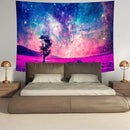Delur Tree in Galaxy Tapestry Planet Cosmic Outer Space Universe Starry Sky Wall Hanging Tapestry Psychedelic Forest Nature Landscape Headboard for Bedroom Living Room Home Decor (51.2" x 59.1") by CozyNest Decor