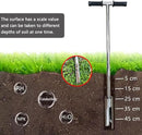 INTBUYING 40’’ Soil Sampler Probe Soil Test Probe with 8’’Sample Ejector and Foot Pedal &Rubber Handle Stainless Steel 2in Dia for Soil Sampling Lawn Garden Farm by GreenHaven Gardens