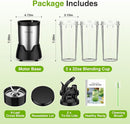 KOIOS Blender for Smoothies,Personal Blender for Shakes and Smoothies with 3 * 22oz To-Go Cups,22000 RPM Smoothie Maker,Detachable 6-leaf Blade Portable Blenders for kitchen,Black by TinyTreasures Baby Boutique