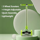 3 Wheel Scooter for Kids Ages 6-12,Kids Scooter with Light Up Wheels, Sturdy Deck Design, and 4 Height Adjustable Suitable for Kid Ages 3-12 by TinyTreasures Baby Boutique