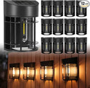 Solar Fence Lights, 12 Pack Waterproof Solar Lights Outdoor, Outdoor Solar Lights for Fence Garden Yard Step Deck Stairs by GreenHaven Gardens