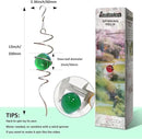 Wind Spinner Tail Gazing Ball Spiral Decorative Wind Spinner Sun Catcher 11inch Tail and 2 inch Glass Orb. Indoor Outdoor Garden Decoration Wind Sculptures-13 inch Height (Green) by GreenHaven Gardens