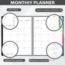 2026 Monthly Planner - 2026 Planner/Calendar, JAN 2026 - DEC 2026, Monthly Planners with Colorful Tabs, Planners for Daily Organizing - Waterproof Cover (8" x10", Notes Pages, Black) by TinyTreasures Baby Boutique