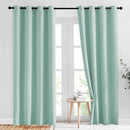 NICETOWN Room Darkening Window Curtains 84" Length - Decorative Aqua Blue Grommet Room Darkening Window Treatments for Bedroom/Living Room, 1 Pair, W52 x L84 by TinyTreasures Baby Boutique