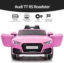 Electric Ride on Car for Kids, Licensed Audi 12V 7Ah Kids Ride-on Toy for Toddlers 3-5 Year Old Girls with Remote, Bluetooth - Pink by TinyTreasures Baby Boutique
