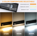 STLA07 6 Pack 12V Low Voltage 3CCT 2700K/4000K/6000K LED Aluminum Step Lights Outdoor, 2.5W Accent Lighting Fixtures