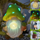 Solar Mushroom Gnomes Garden Statues Outdoor Decor with Night Glow,Cute Fairy Garden Statues for Yard,Pathway,Lawn Art Ornamen,Spring,Easter,Birthday Christmas Women Mom Gift Idea by CozyNest Decor
