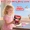 FUNNYB&G Foil Art Craft Activity for Kids - Gift for Girls Crafts for Kids Fun Art Supplies DIY Creative Travel Toy, Birthday Gift Party Favor Toys for Girls Boys 4 5 6 7 8 9 Years Old (Food) by TinyTreasures Baby Boutique