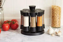 Kitchen Art Elite Auto-Measure Spice Professional 8 Compartments Black 7.45 x 7.45 x 8.25 inches by CozyNest Decor