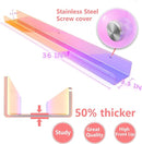 36 inches Iridescent Acrylic Floating Shelf,Wall Mounted Kids Bookshelf, Display Book Shelves for Kids Nursery Toddler Classroom 2 Packs by TinyTreasures Baby Boutique