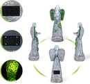 Garden Angels Statue-Solar Angel Statues Cemetery Decoration- Outdoor Memorial Pray Angels Figurine for Patio Lawn Yard Porch Decorations,10.24 Inches by GreenHaven Gardens