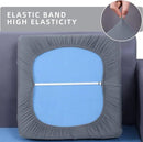 hyha Waterproof Couch Cushion Covers, Stretch Sofa Couch Seat Slipcover for Dog Washable, Non-Slip Waterproof Outdoor Cushion Covers for Patio Furniture Replacement (1 Piece for Medium, Grey) by CozyNest Decor