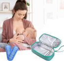 Insulated Breastmilk Cooler Bag with 2 Ice Packs - Breastmilk Cooler Organizer Bag for Daycare, Breastfeeding Mom Travel Outdoor by TinyTreasures Baby Boutique