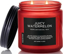 M&SENSE Juicy Watermelon Scented Candle - 11.6oz Clean Non Toxic Natural Soy Wax 70-Hour Burn Long Lasting Candle, 2-Wick Fruit Scent for Home Decor & Housewarming Gifts - Fragrance for Women & Men by CozyNest Decor