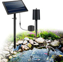 Lewisia 8W Solar Pond Aerator with Built-in 2400mAh Battery Backup, 3 Working Modes, 2 Air Stones, Solar Air Pump for Pond Fish Tank Hydroponics Bubble Oxygenator by GreenHaven Gardens