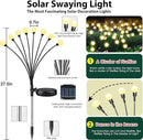 6-Pack Solar Garden Lights, 48 LED Solar Lights Outdoor for Garden Decor, Waterproof Firefly Light Outdoor (Sway by Wind), Swaying Light for Outside Yard Pathway Landscape Decorations (Warm White) by GreenHaven Gardens