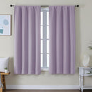 Simplebrand Ava Lilac Blackout Curtains for Bedroom 63 Inch Length 2 Panels Set, Nursery Thermal Insulated Energy Saving Rod Pocket Window Treatment Curtains Blackout Drapes, W40 x L63 Inch, Lilac by TinyTreasures Baby Boutique