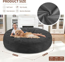 7FT Bean Bag Chair, Large Bean Bag Chairs with Memory Foam Filled, Fluffy Beanbag Sofa with Dutch Velvet Cover, Round BeanBag Chairs for Living Room, Playroom - Grey by TinyTreasures Baby Boutique