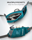 WATERFLY Fanny Pack Waist Bag: Hiking Water Bottle Holder with Strap Waist Pack for Women Men Hydration Hip Packs for Running Walking Traveling-Cyan by TinyTreasures Baby Boutique